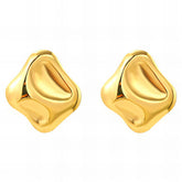18K gold plated Stainless steel earrings, Intensity