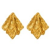 18K gold plated Stainless steel earrings, Intensity