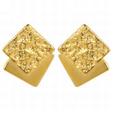 18K gold plated Stainless steel earrings, Intensity