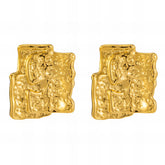 18K gold plated Stainless steel earrings, Intensity