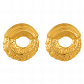 18K gold plated Stainless steel earrings, Intensity