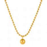 18K gold plated Stainless steel necklace, Intensity