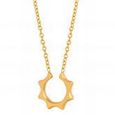 18K gold plated Stainless steel necklace, Intensity