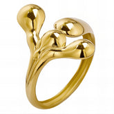 18K gold plated Stainless steel finger ring, Intensity