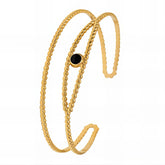 18K gold plated Stainless steel Evil Eyes bracelet, Intensity