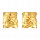 18K gold plated Stainless steel earrings, Intensity