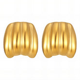 18K gold plated Stainless steel earrings, Intensity