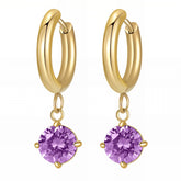 18K gold plated Stainless steel earrings, Intensity