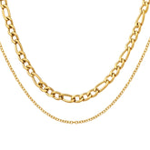 18K gold plated Stainless steel necklace, Intensity