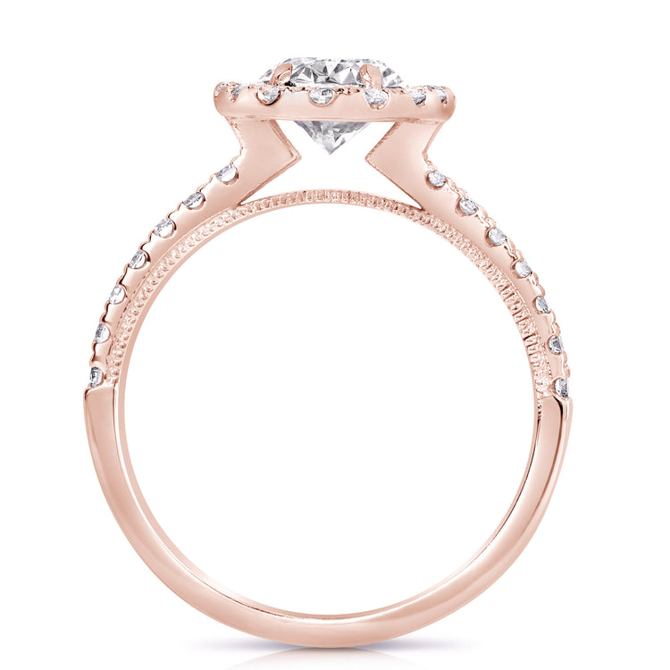 1 1/4 Ct Lab Grown Pear Shape Center