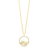 Reversible Oval Shape Diamond Locket