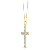1/2 Ctw Cluster Diamond Cross Pendant