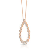 3/4 Ctw Cluster Diamond Pear Pendant