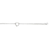 14K Gold Open Heart Anklet