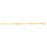14K Gold Infinity Anklet