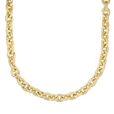14K Gold Alternating Oval & Textured Heritage Link