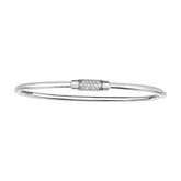 14K Gold .14ct Diamond Heritage Bangle