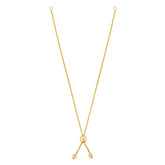 14K Gold Round Wheat Chain with Ball Slide Friendship Bracelet