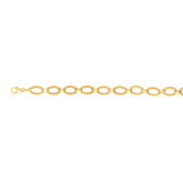 14K Gold Oval Link Bracelet