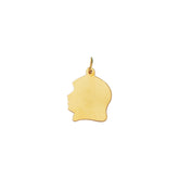 14K Gold Medium Girl Charm