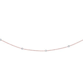 14K Gold .25ct Diamonds by the Yard Necklace