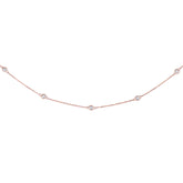 14K Gold .25ct Diamonds by the Yard Necklace