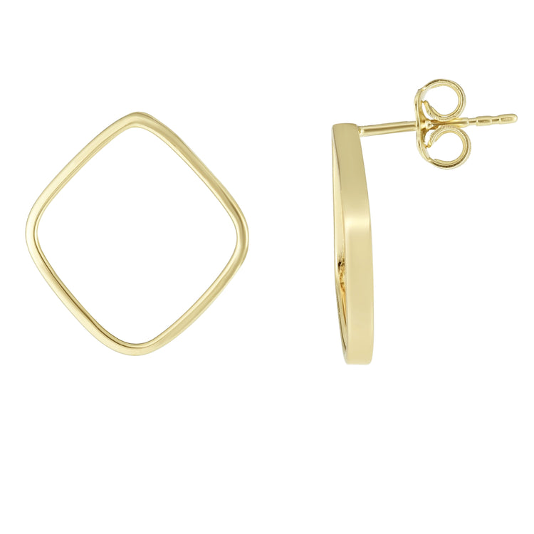 14K Gold Small Geometric Earring