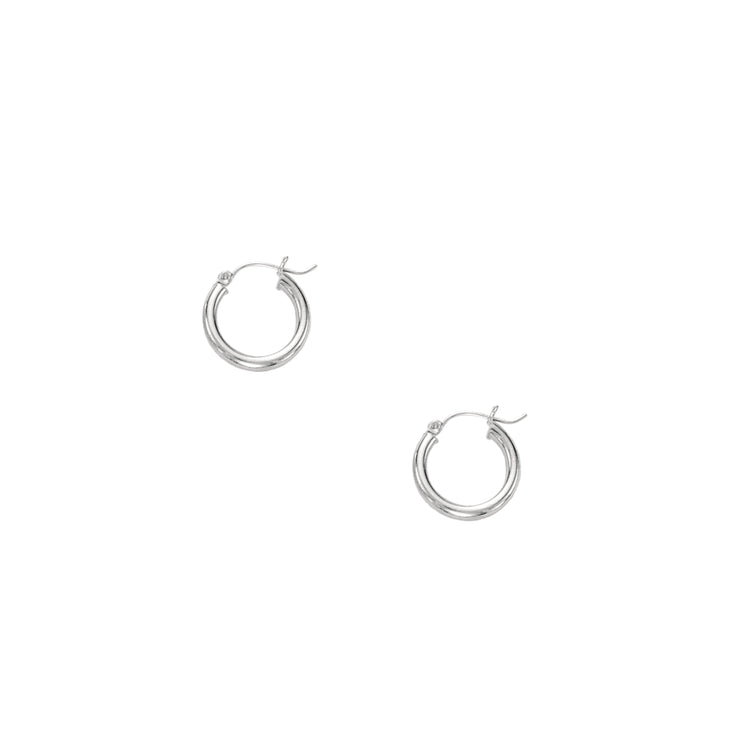 14K Gold 3mm Hoop Earring
