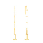 14K U Link Drop Earrings