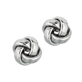 14K Gold Medium Polished Love Knot Stud Earring