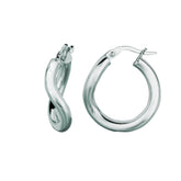 14K Gold Freeform Hoop Earring