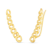 14K Climber Curb Earring