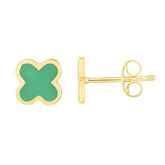 14K Bolt Enamel Earrings