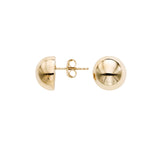 14K Gold Polished Bead Stud Earring