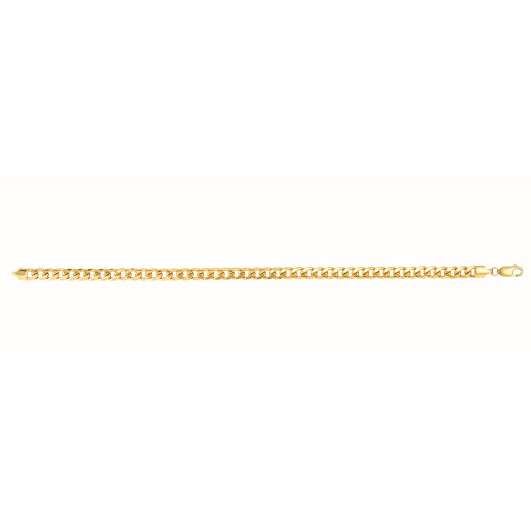 14K Gold 4.5mm Semi-Solid Miami Cuban