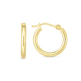 14K Gold 2mm Hoop Earring