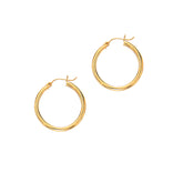 14K Gold 3mm Hoop Earring
