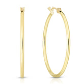 14K Gold 1.5mm Hoop Earring