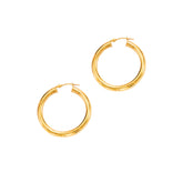 14K Gold 3mm Hoop Earring