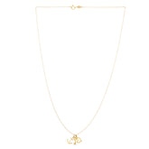 14K Gold Heart, Anchor, and Key Charm Necklace