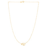 14K Gold Elephant Necklace