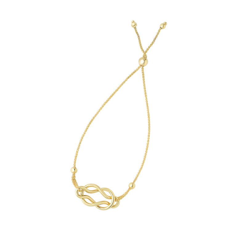 14K Gold Celtic Knot Friendship Bracelet