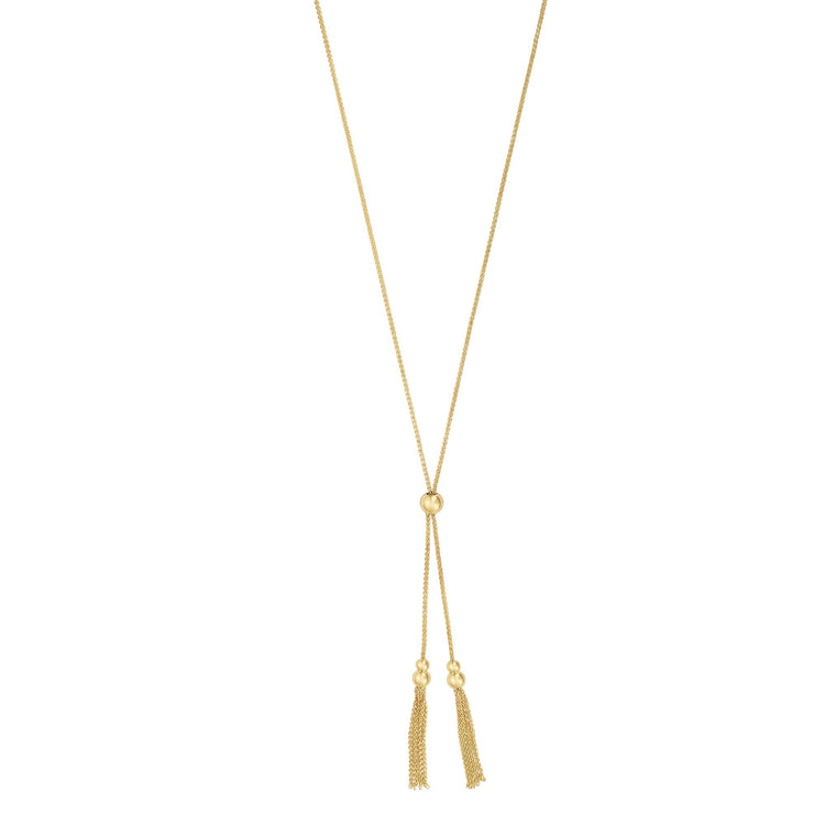 14K Gold Tassels Friendship Necklace