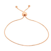 14K Gold Heart Slide Friendship Bracelet