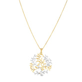 14K Two-tone Gold Tree of Life Necklace