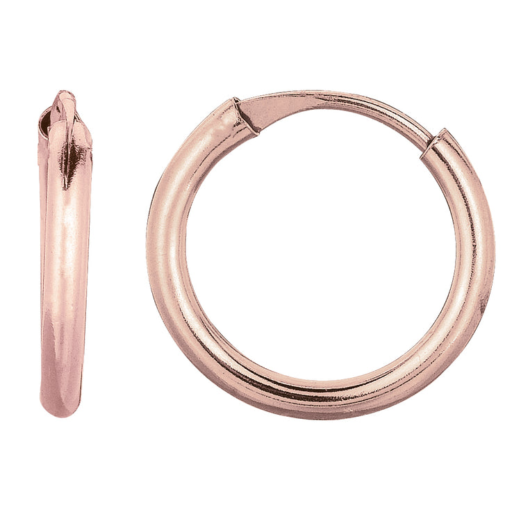 14K Gold Endless Hoop Earring