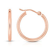 14K Gold 2mm Hoop Earring