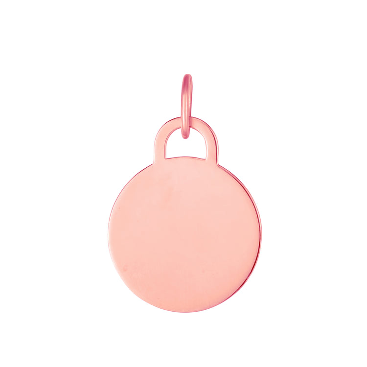 14K Gold Circle Pendant