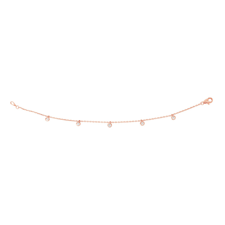 14K Gold .25ct Diamonds by the Yard Bracelet