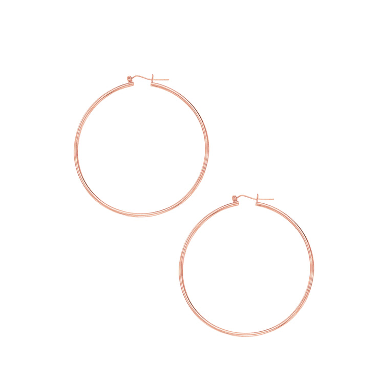 14K Gold 2mm Hoop Earring